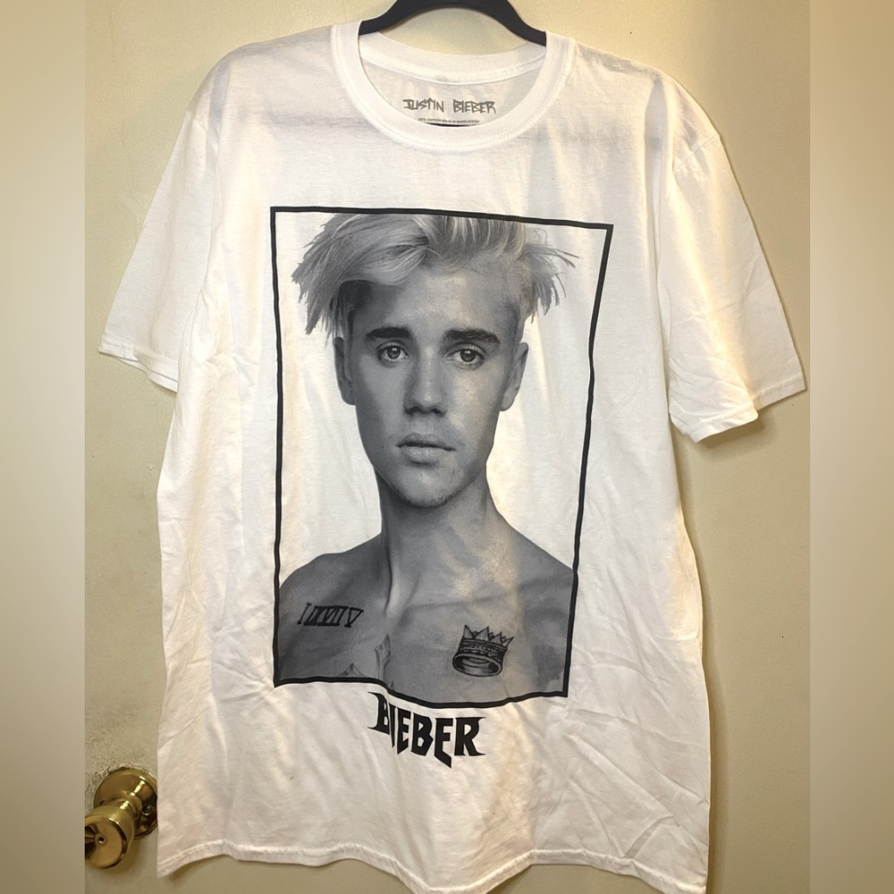 Justin Bieber White T-shirt